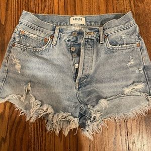 Agolde Parker denim shorts